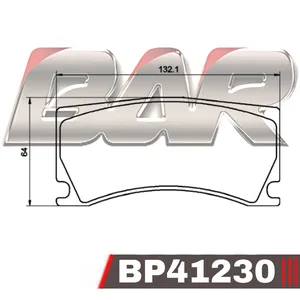 Pastillas de freno delanteras - PEUGEOT 308 II 1,6 GTI 2015 > / RCZ 1,6 THP 06-2013/12-2015