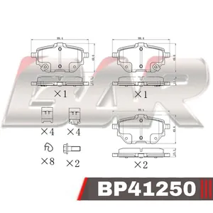 Pastillas de freno traseras - TOYOTA COROLLA 2.0 - 1.8 HYBRIDO 2019->