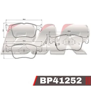 Pastillas de freno delanteras - FORD BRONCO 1.5T 2.0 - FORD MAVERICK 1.5T 2.0 - FORD KUGA III 2021->