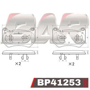 Pastillas de freno delanteras - AUDI Q5 3.0 TDI QUATTRO - 2.0 TDI QUATTRO - 2.0 TFSI QUATTRO 06/2016 ->
