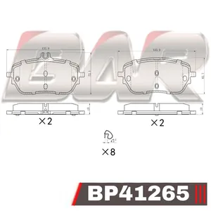 Pastillas de freno delanteras - MERCEDES BENZ Clase A - CLASE B 2019/