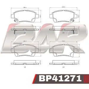 Pastillas de freno delanteras - LIFAN MAMUT / TOYOTA YARIS 1.3 Rodado 13" - MR2 1.8 VVTi - CELICA VVTi (T23)