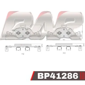 Pastillas de freno delanteras - BMW Serie 2/3/5/7/X3/X5 2018/à