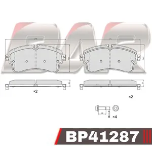 Pastillas de freno delanteras - LAND ROVER / RANGE ROVER -Discovery 2.0 Sport - 3.0 2016/à