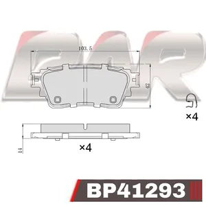 Pastillas de freno traseras - MITSUBISHI OUTLANDER 2014 ->