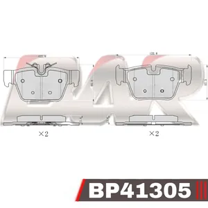 Pastillas de freno traseras - BMW Serie 1/X1/X2 2020/