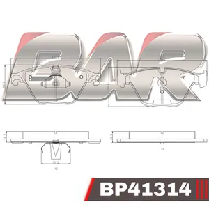 Pastillas de freno delanteras - BMW Serie 5 - Serie 6