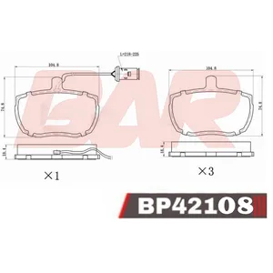 Pastillas de freno delanteras - LAND ROVER DEFENDER 90 DISCOVERY