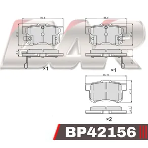 Pastillas de freno traseras - HONDA STREAM 1,7 - 2,0