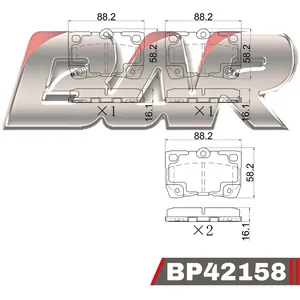 Pastillas de freno traseras - LEXUSGS430/300/450/IS220