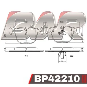 Pastillas de freno traseras - BMW X5 M 09-09 / X6 M 05-10