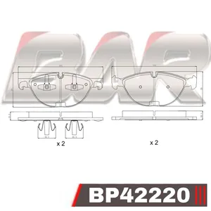 Pastillas de freno delanteras - BMW X5 / X6 2008>