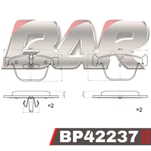 Pastillas de freno traseras - BMW SERIE 5 07-10 / SERIE 7 09-12