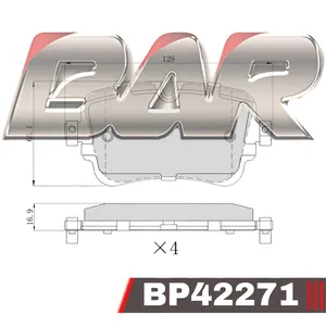 Pastillas de freno traseras - AUDI Q7 3.0 TDI QUATTRO - 3.0 TFSI QUATTRO 01/2015 -> 12/2019