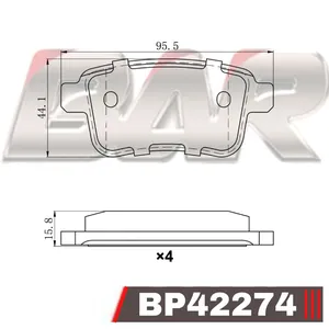 Pastillas de freno traseras - RENAULT KANGOO EXPRESS Z.E. 2018 ->
