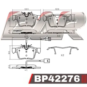 Pastillas de freno traseras - ALFA ROMEO STELVIO 2.0T - GIULIA 2.0T 12/2016 ->