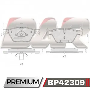 Pastillas de freno delanteras - BMW -SERIE 5 520D - 520i - 528i - 530i (F10) 2010/à