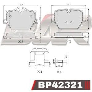 Pastillas de freno delanteras - BMW Serie 3 / Z4 M Pack 2020/à
