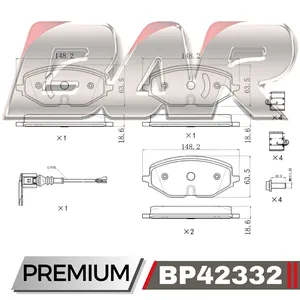 Pastillas de freno delanteras - Audi A3/S3 2020/