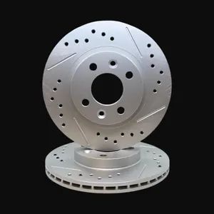 Discos Delanteros Ranurados y Perforados Línea Premium - RENAULT 19 RT Clio Williams / Clio  Kangoo  CON ABS / RENAULT Logan 1.6 16V / RENAULT Megane CON ABS