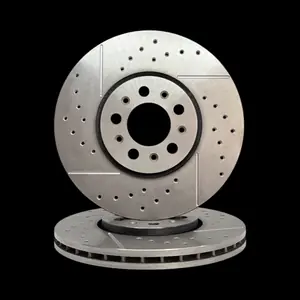 Discos Delanteros Ranurados y Perforados Estándar - AUDI A1 1,4  TFSi / AUDI A3 Turbo 1,8i 20V / SEAT Leon 1,8i 20V Turbo