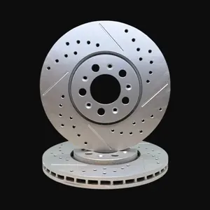 Discos Delanteros Ranurados y Perforados Línea Premium - AUDI A1 1,4  TFSi / AUDI A3 Turbo 1,8i 20V / SEAT Leon 1,8i 20V Turbo