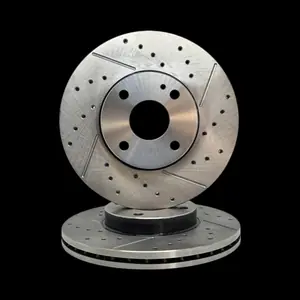 Discos Delanteros Ranurados y Perforados Estándar - MAZDA -323 / MX3