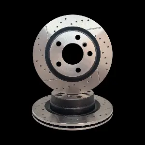 Discos Traseros Ranurados y Perforados Estándar - BMW -130i CAMPANA FRENO DE MANO Med. 161 x 31,5