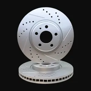 Discos Delanteros Ranurados y Perforados Línea Premium - AUDI A4-A5-A6-A7-Q5 - S4-S5