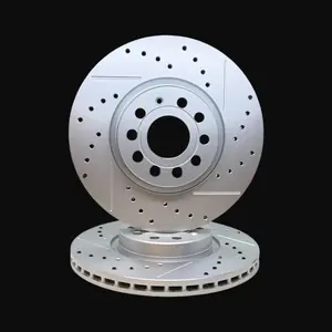 Discos Delanteros Ranurados y Perforados Línea Premium - AUDI A3 2.0 16V FSI / AUDI A3 Sportback 1,6 1,9 2,0 3,2 Q4 / VOLKSWAGEN Passat V 1,6 Fsi / 1,9 Tdi / 2,0 Fsi / 2,0 Tdi / 3,2 Fsi ( 3C2) - Golf
