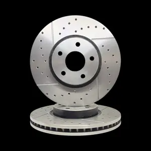 Discos Delanteros Ranurados y Perforados Estándar - FORD Mondeo 2.0 GDTI Ecoboost AT / FORD Mondeo 2.5 T. / FORD Mondeo 2.0 GDTI Ecoboost
