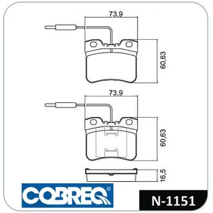 Pastillas de freno delanteras - CITROEN XANTIA - AX / PEUGEOT 106 90/97