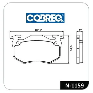 Pastillas de freno traseras - CITROEN -BERLINGO (c/sensor)