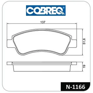 Pastillas de freno delanteras - CITROEN Xsara-Berlingo/PEUG 206-307