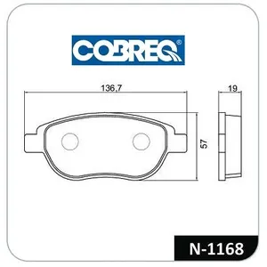 Pastillas de freno delanteras - PEUGEOT 307 1.6 XR 2.0 16 V 2000/