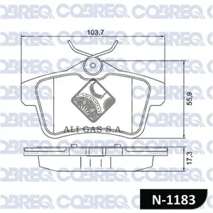 Pastillas de freno traseras - CITROEN C4 1,6 16V HDI- PEUGEOT 3008 1,6 THP/RCZ 1,6 16V/2,0 HDI 16V