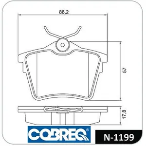 Pastillas de freno traseras - PEUGEOT 407 - 407 COUPE 04/
