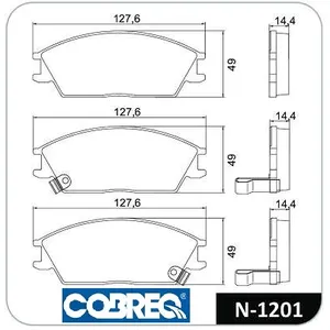 Pastillas de freno delanteras - HONDA ACCORD-CIVIC/HYUNDAI ELANTRA-EXCEL 90/94