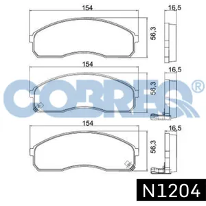 Pastillas de freno delanteras - KIA CARNIVAL-PREGIO-SEDONA 99/