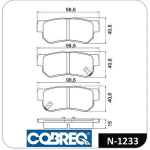 Pastillas de freno traseras - HYUNDAI SONATA-GRANDEUR 99/