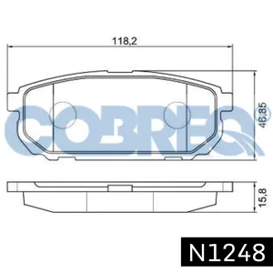 Pastillas de freno traseras - KIA Sorento 02/