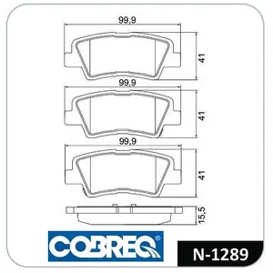 Pastillas de freno traseras - KIA SOUL TRASERA