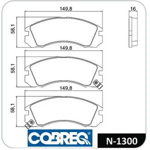 Pastillas de freno delanteras - DODGE TALOON / MITSUBISHI 3000-MONTERO 90/94