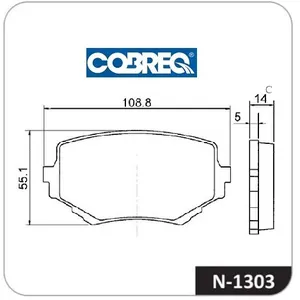 Pastillas de freno delanteras - SUZUKI SIDERIK 4 PTAS- VITARA V-6-GRAND VITARA 98/