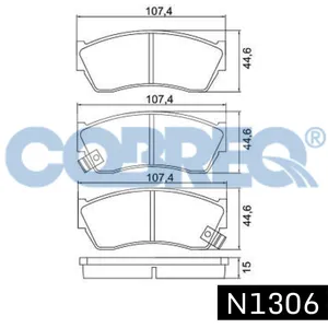 Pastillas de freno delanteras - SUZUKI ALTO-GL- SWIFT (AMERICANO) 90/94