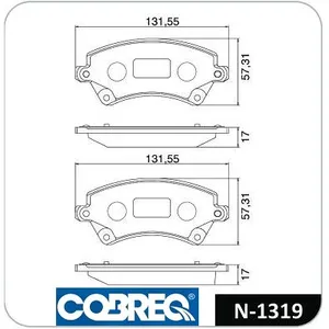 Pastillas de freno delanteras - TOYOTA COROLLA 1.6-1.8 16V (nafta) 02/