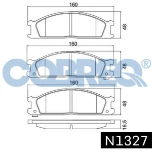 Pastillas de freno delanteras - NISSAN Pathfinder V6-PicUp 2-Frontier/SUBARU