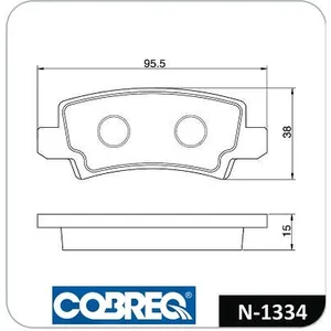 Pastillas de freno traseras - TOYOTA Corolla VII - Corolla VII Verso 01/