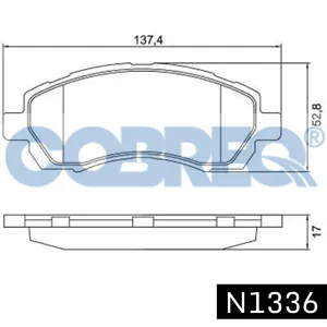 Pastillas de freno delanteras - SUBARU LEGACY 98/99