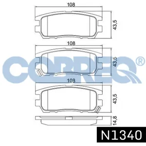 Pastillas de freno traseras - MITSUBISHI MONTERO V-6 90/94
